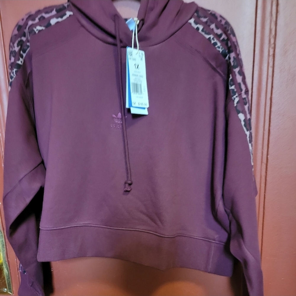 Adidas Original Hoodie Logo Three Stripes Pullover Multi Color SweatshirtSize 1X - Picture 4 of 16